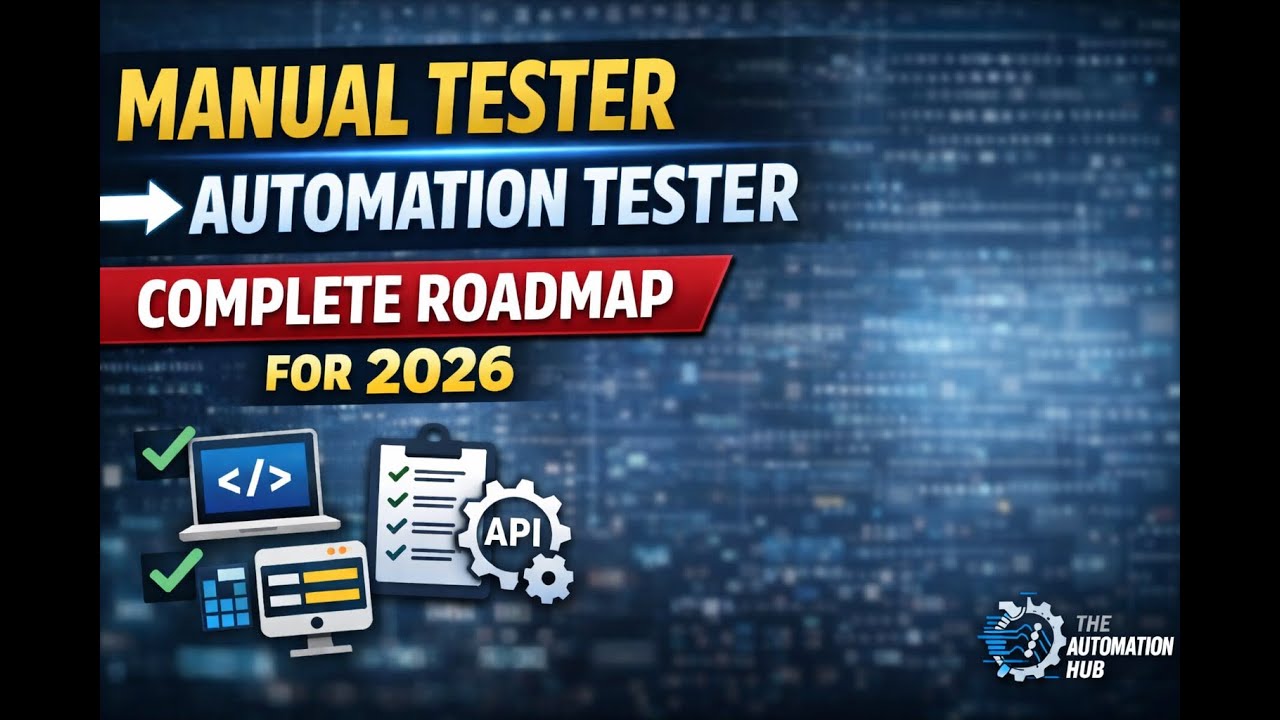 Automation Testing Roadmap 2026 &mdash; Step-by-Step Guide for Beginners
