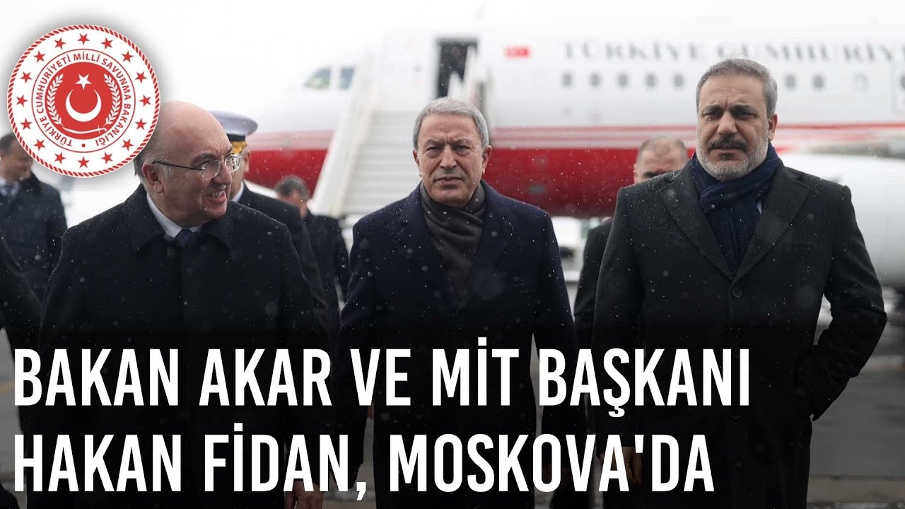 Millî Savunma Bakanı Hulusi Akar ve MİT Başkanı Hakan Fidan Moskova'da