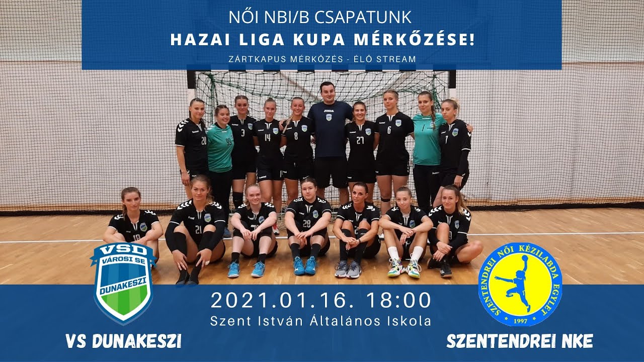 Női Kézilabda LK: VS Dunakeszi - Szentendrei NKE (2021.01.16, stream)