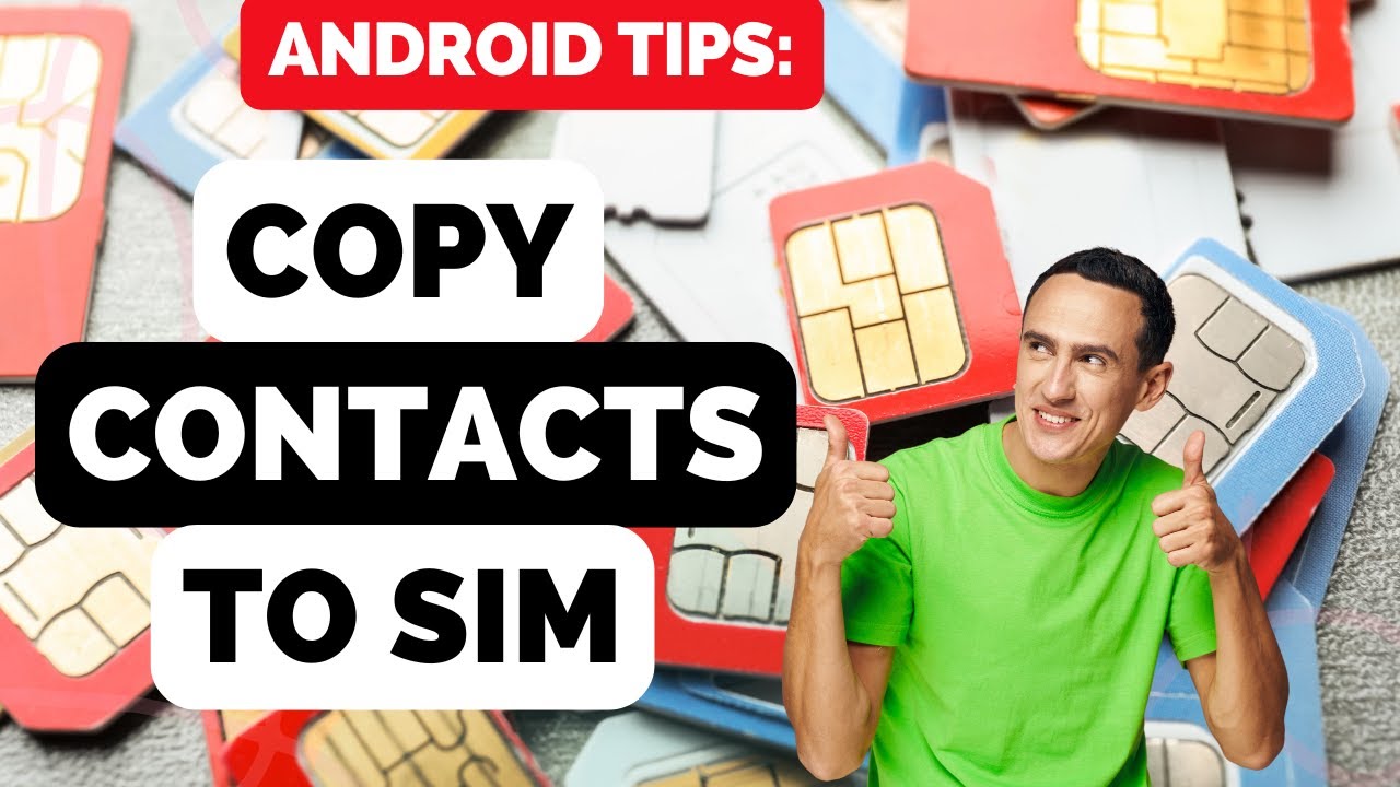 Как скопировать контакты с Android на SIM-карту с помощью этого простого трюка!