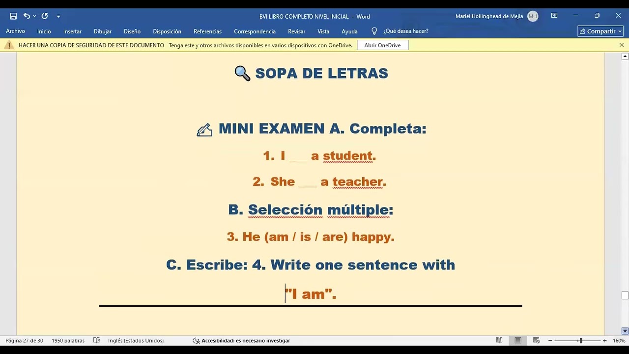 INITIAL LEVEL - LAST LESSONS - END OF THE GAME