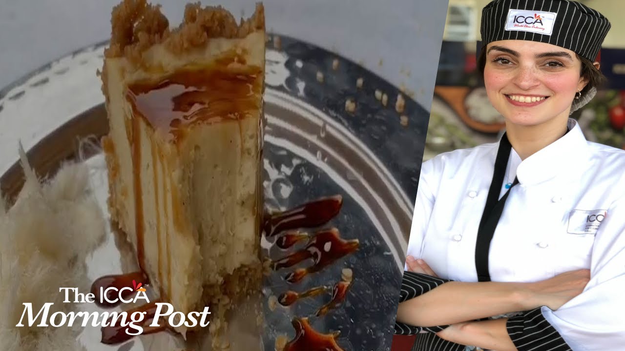 Sugarcane Molasses & Tahini Cheesecake by Dina Hamdi | ICCA Dubai