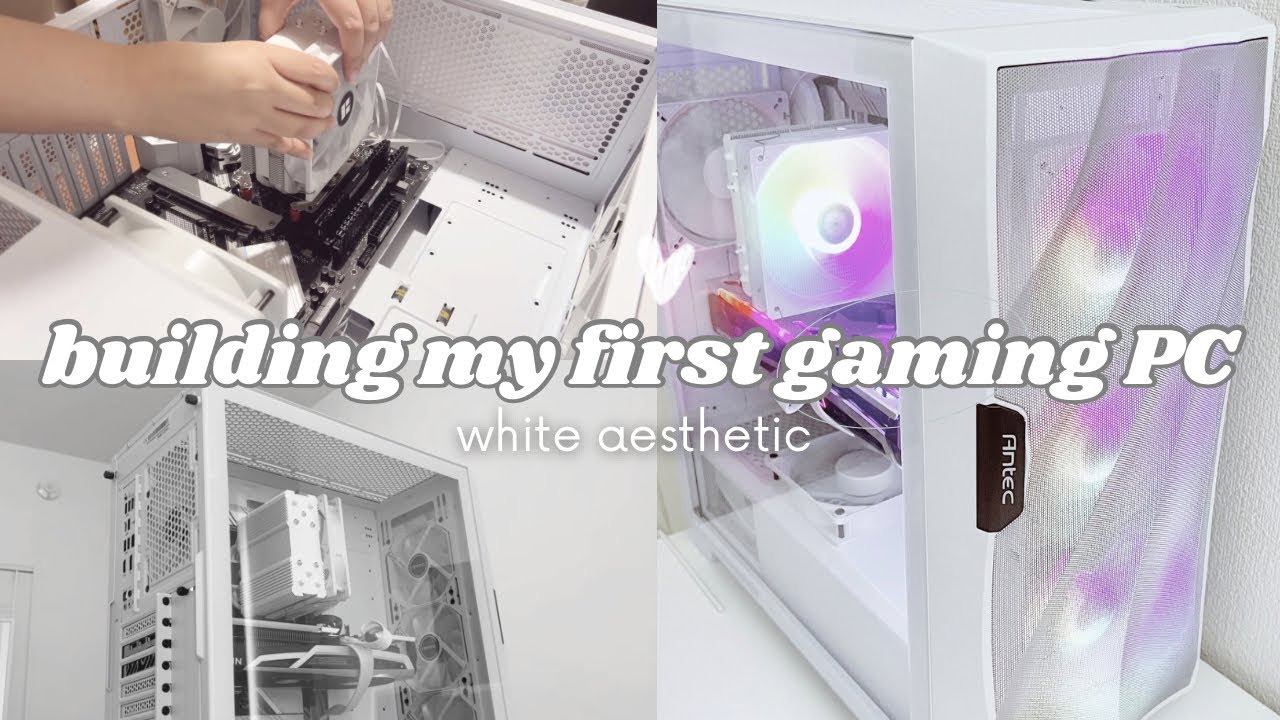 Building my first gaming PC ☁️ $1500 all-WHITE aesthetics | RX 6700 XT