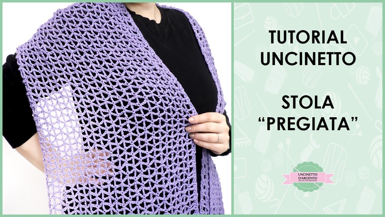 Tutorial stola elegante ad uncinetto 