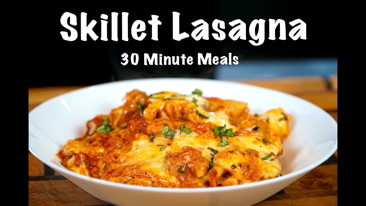 Easy Skillet Lasagna Recipe | Delicious Lasagna in 30 Minutes #MrMakeItHappen #Lasagna