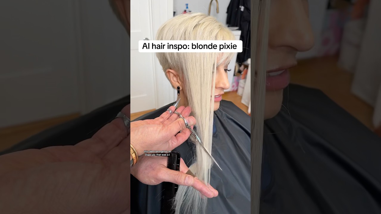 AI hair inspo pic: blonde pixie 