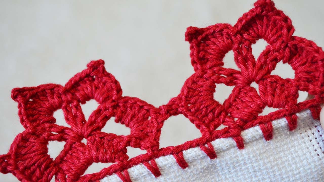 BARRADO DE CROCHÊ LINDO E CARREIRA ÚNICA #628 | BICO DE CROCHÊ