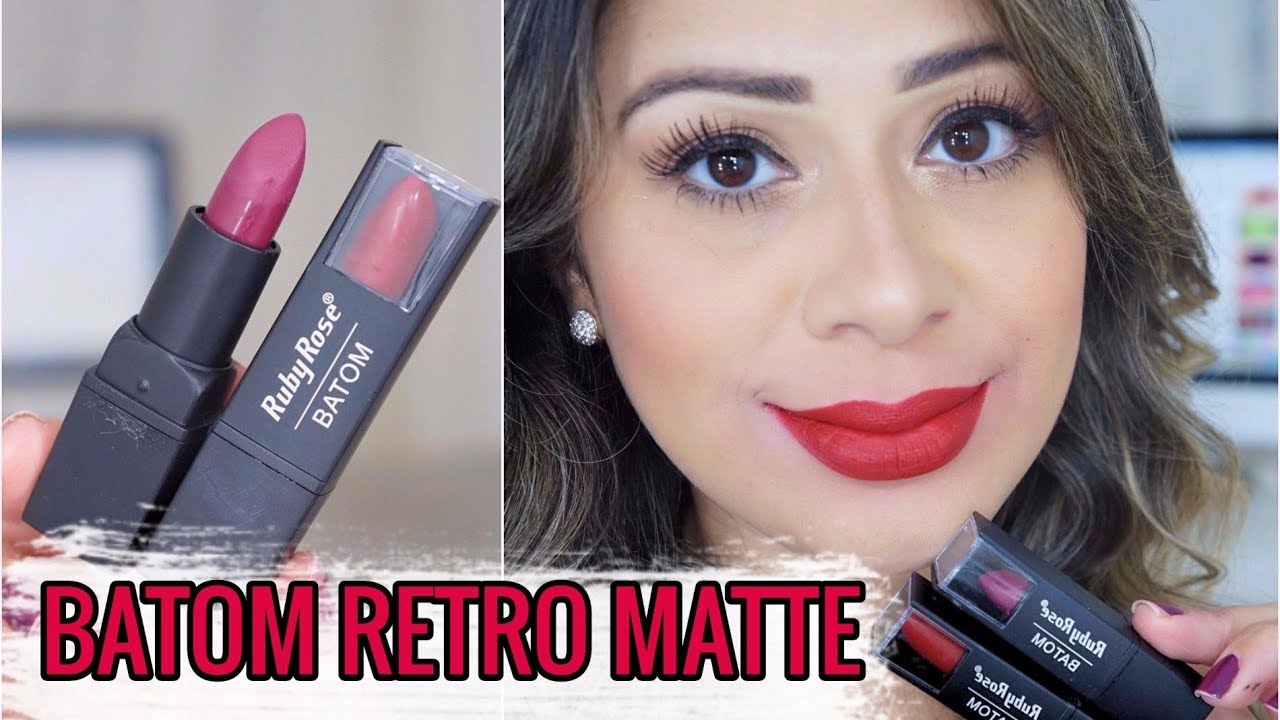 BATONS RETRO MATTE RUBY ROSE | 20 CORES