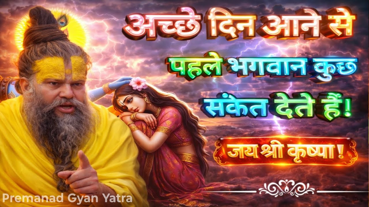 अच्छे दिन आने से पहले भगवान कुछ संकेत देते हे । प्रेमानंद सत्संग। Premanad maharaj।