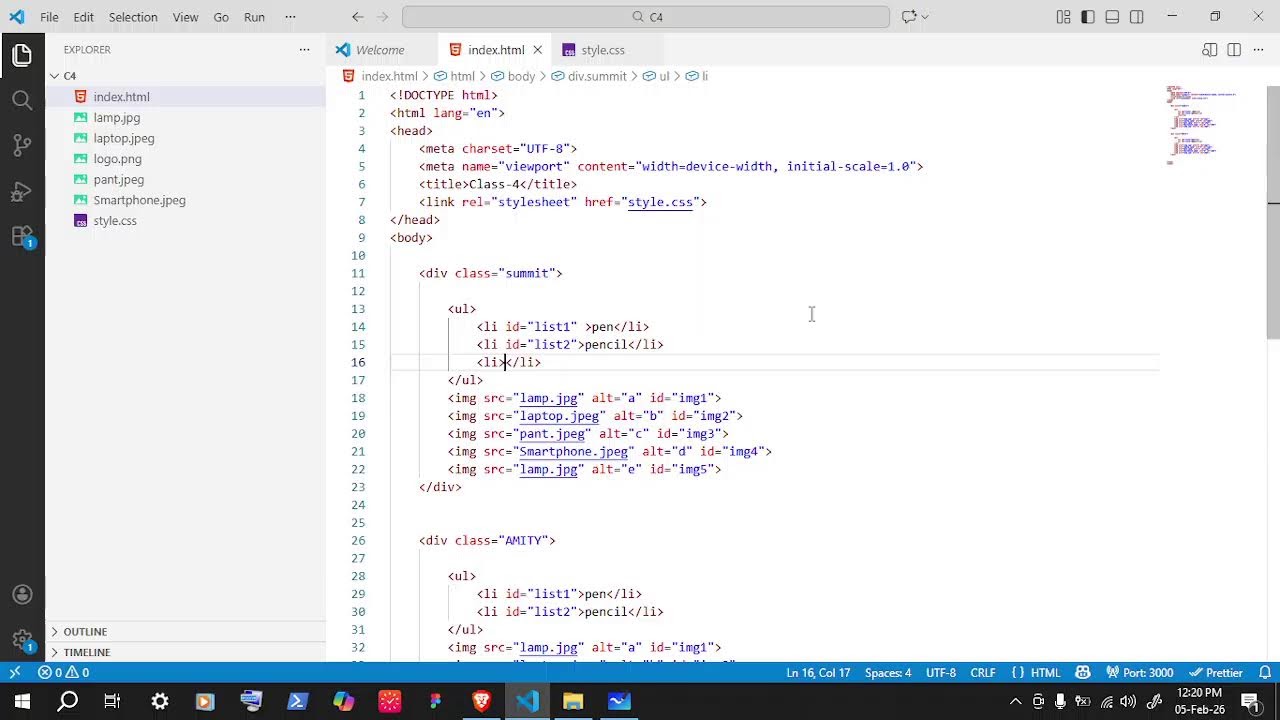 Class-4 CSS- Postion property