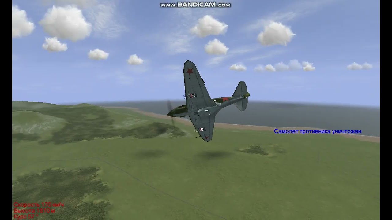 Перехват рамы(FW-189) на МиГ-3, воздушный бой против Bf-109 E-4