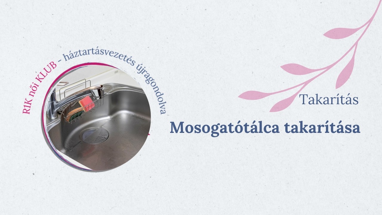Mosogatótálca takarítása