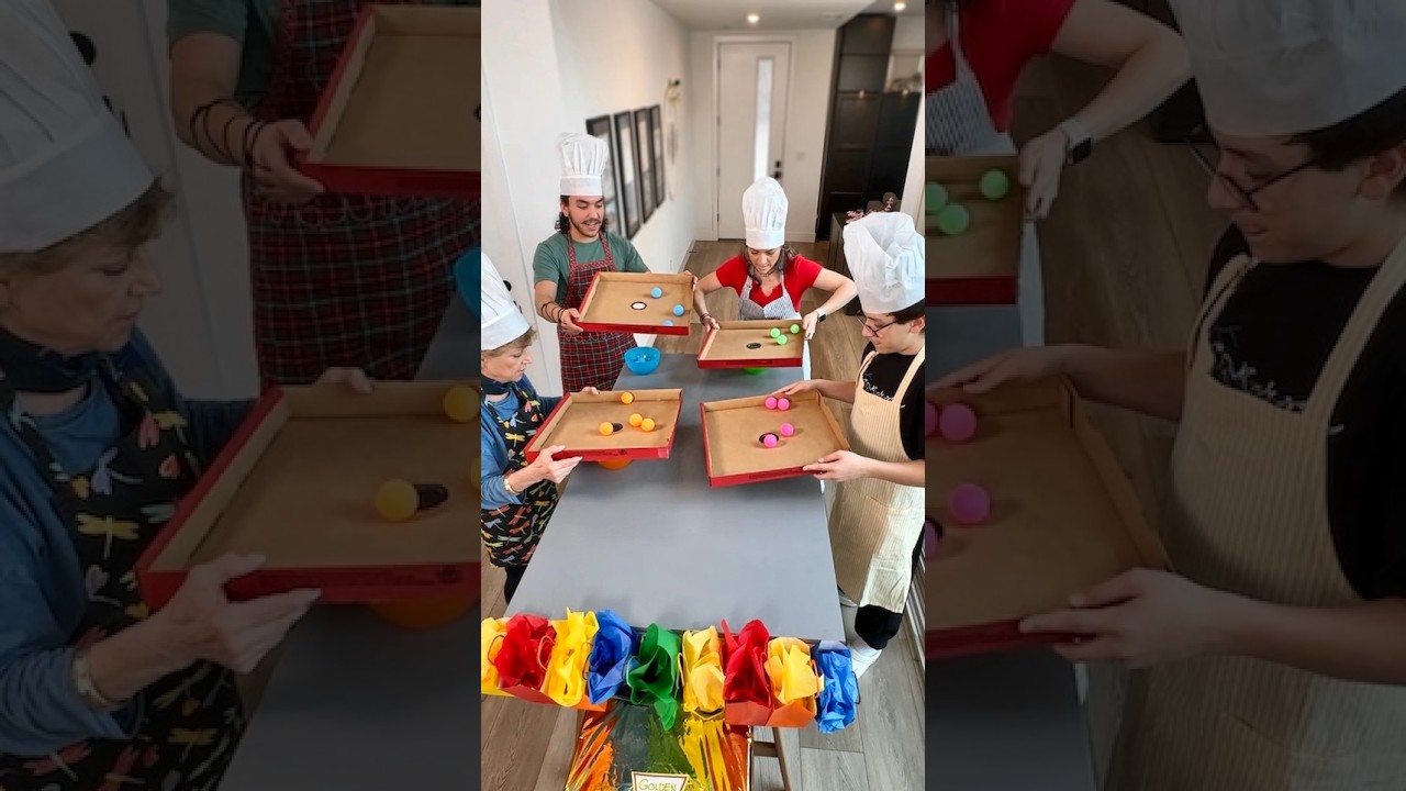 Holey Pizza Boxes Family Game!