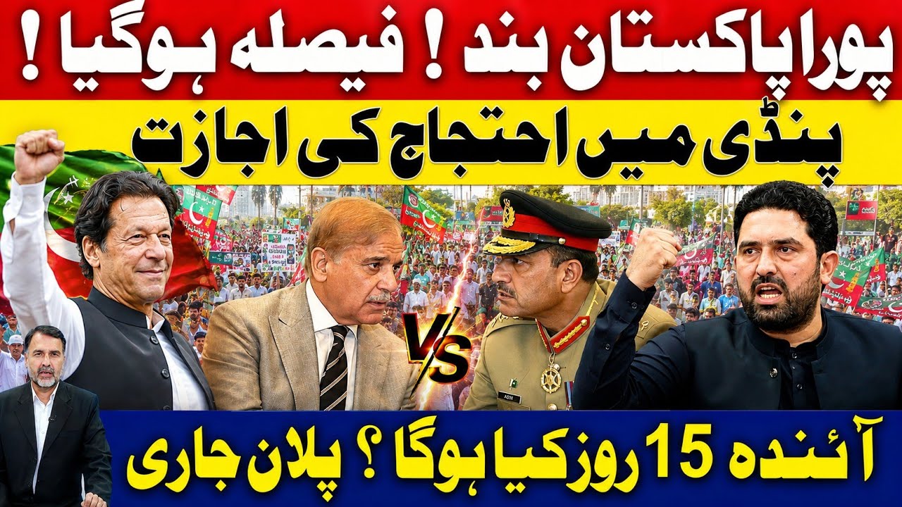 Pakistan Complete Lockdown | Protest Allowed in Rawalpindi | Next 15 Days Plan Revealed