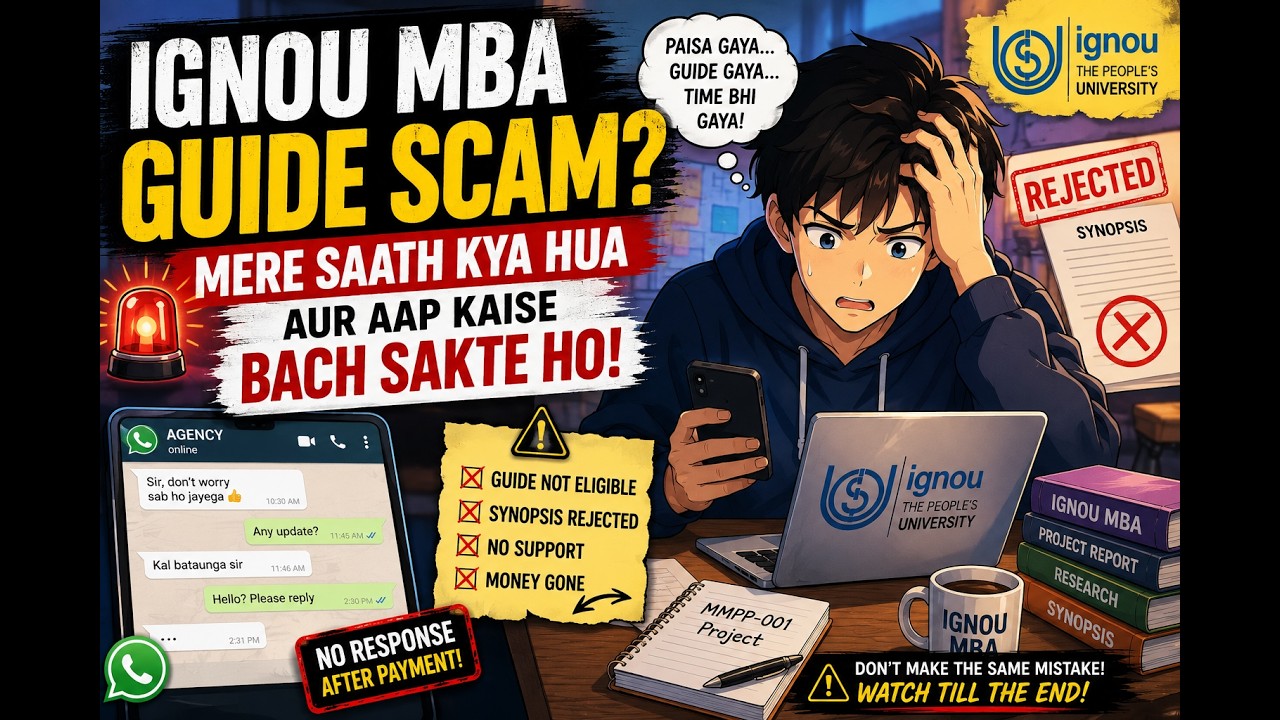 IGNOU MBA Guide Scam? Mere Saath Kya Hua & Aap Kaise Bach Sakte Ho!