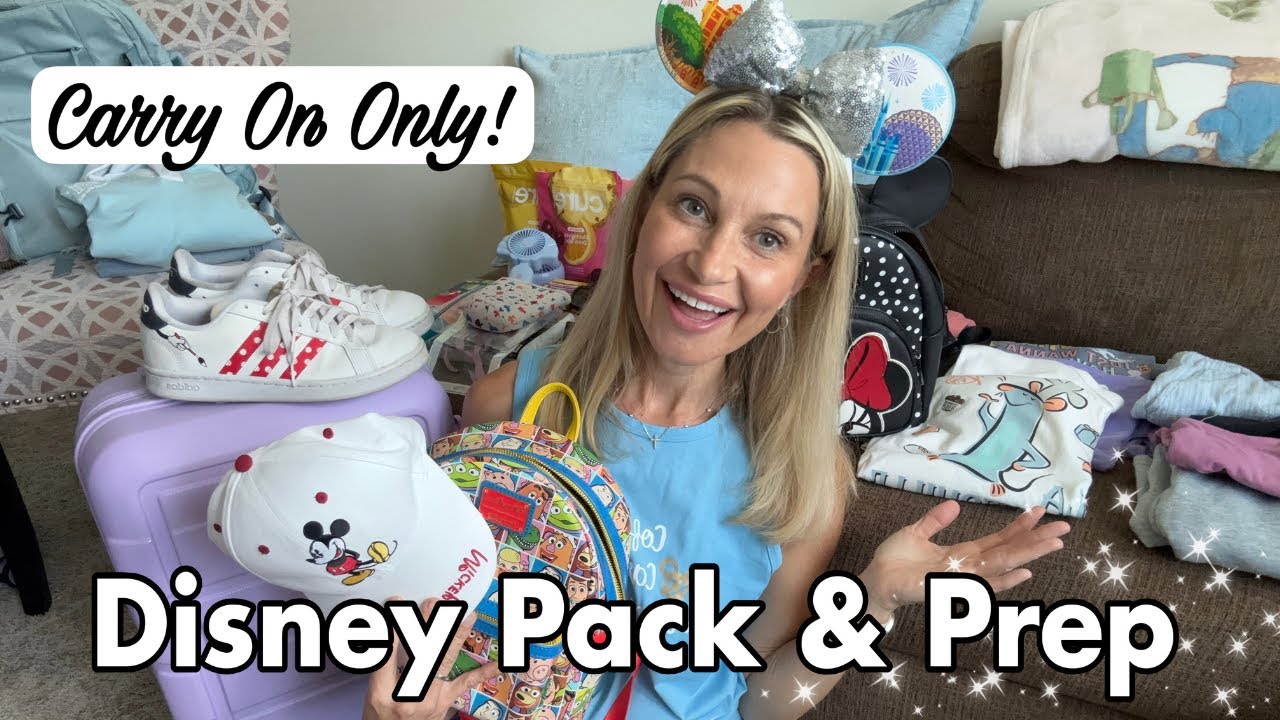 DISNEY PACK & PREP VLOG! Park Bag MUST HAVES, Trip Details, Packing Tips, How We Save & MORE ✨ ✈️