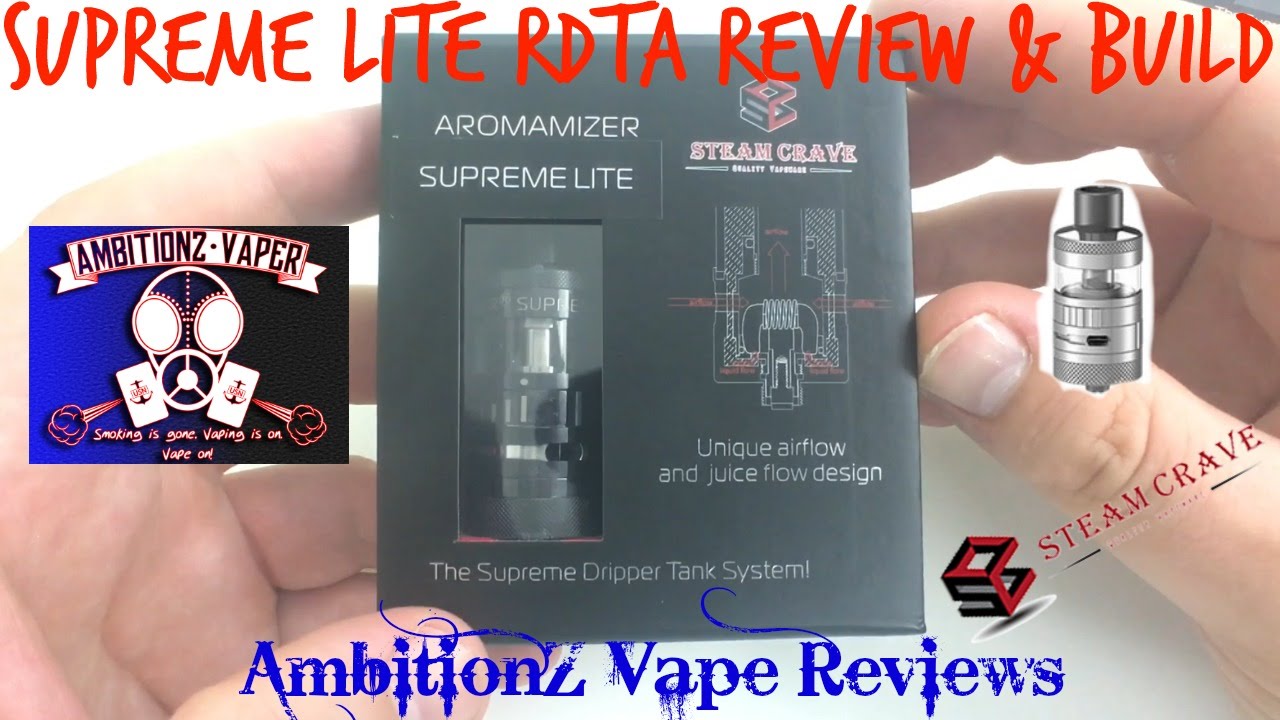 Aromamizer Supreme LITE RDTA 23MM Review & Build & Giveaway(closed) by Steam Crave