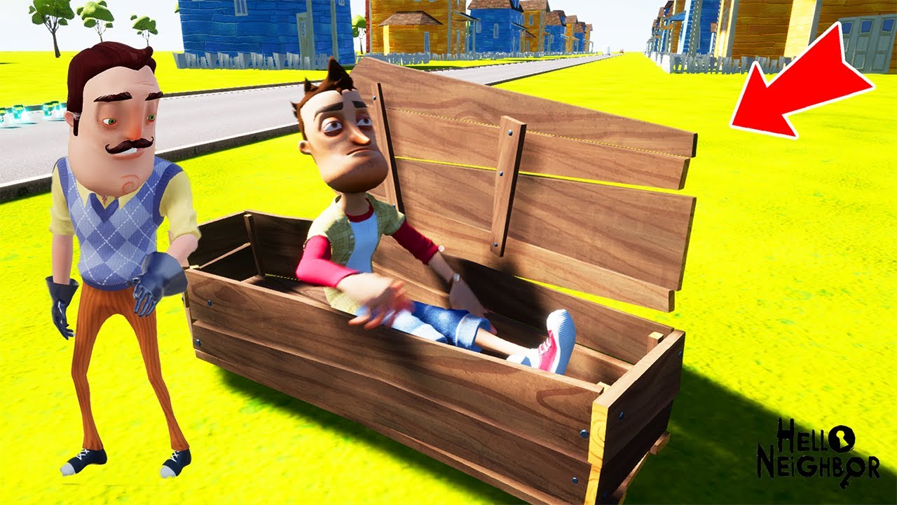 BAY WİLSON ÇOCUĞU TABUTA KOYDU 😱 Hello Neighbor Mod