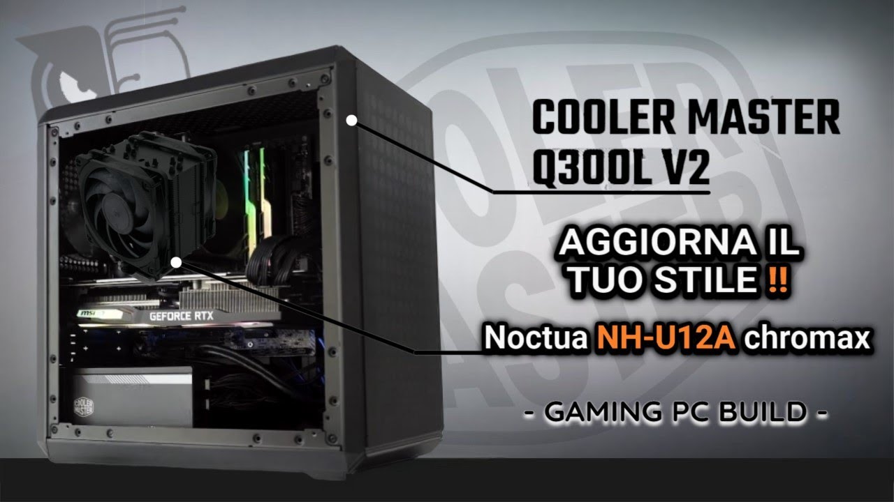 ECCELLENTI PRESTAZIONI TERMICHE! Cooler Master Q300L V2, Gaming PC Build, i5-13600K, RTX 4070 12GB