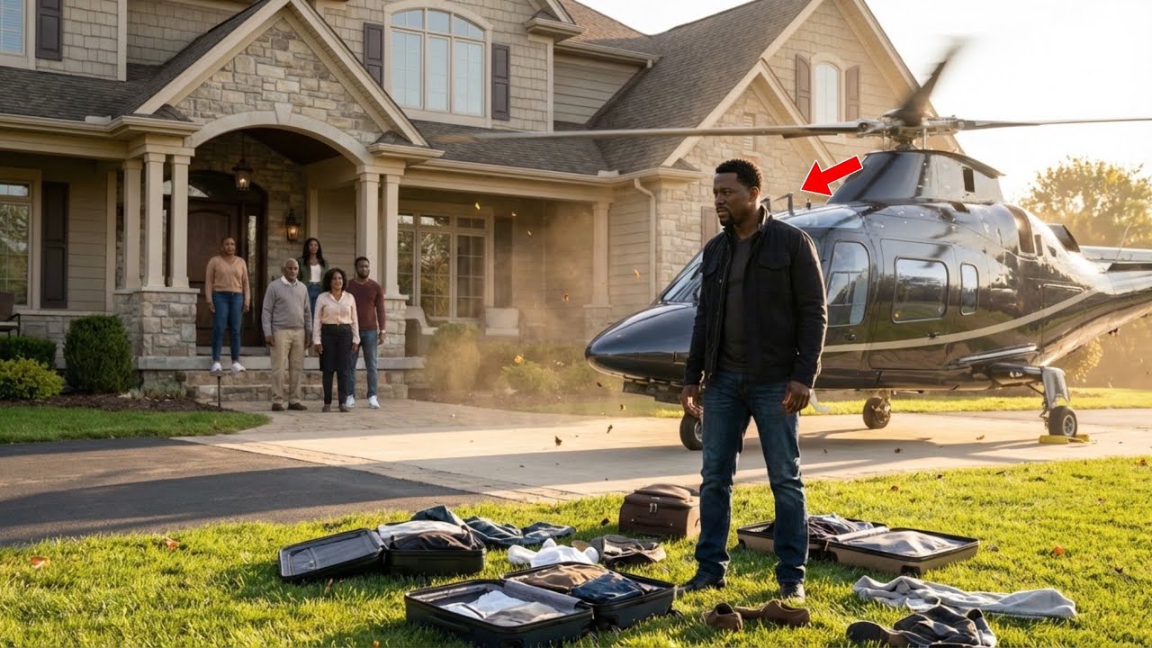 Unaware A Helicopter Was Picking Me Up, My Wife’s Family Threw Me Out Thinking I Was Poor