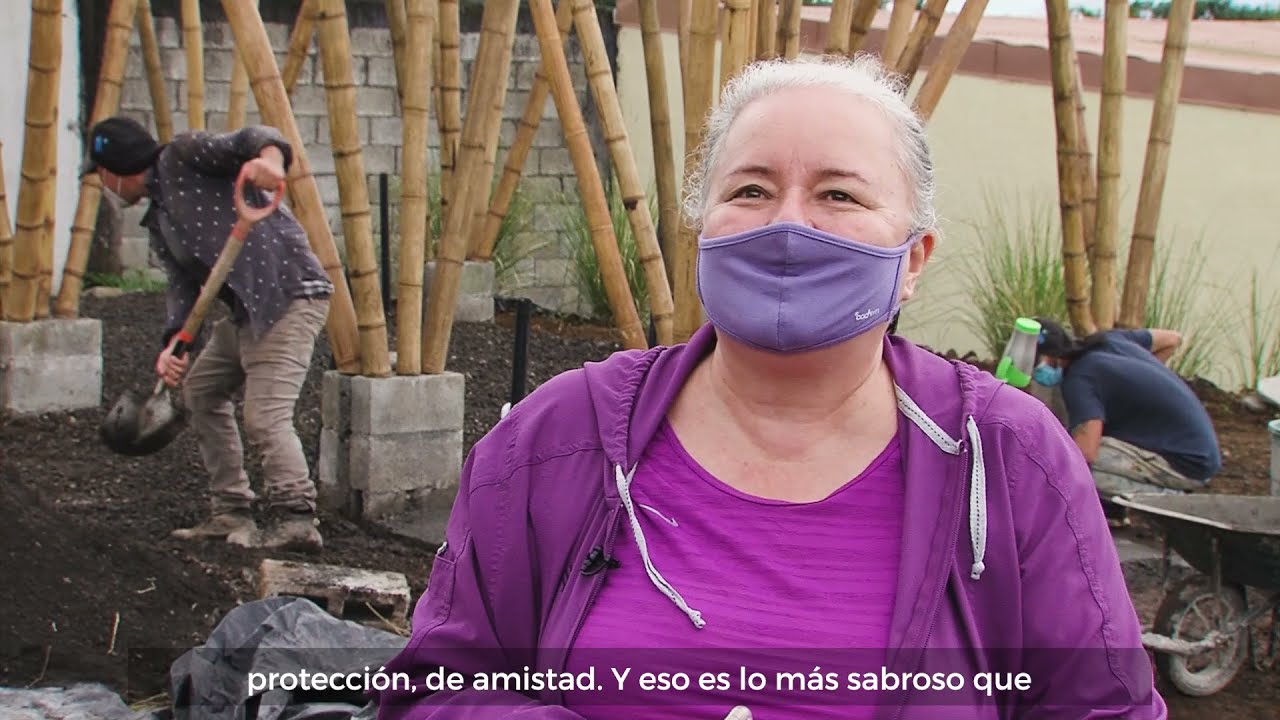 Huerta comunitaria en Montserrat
