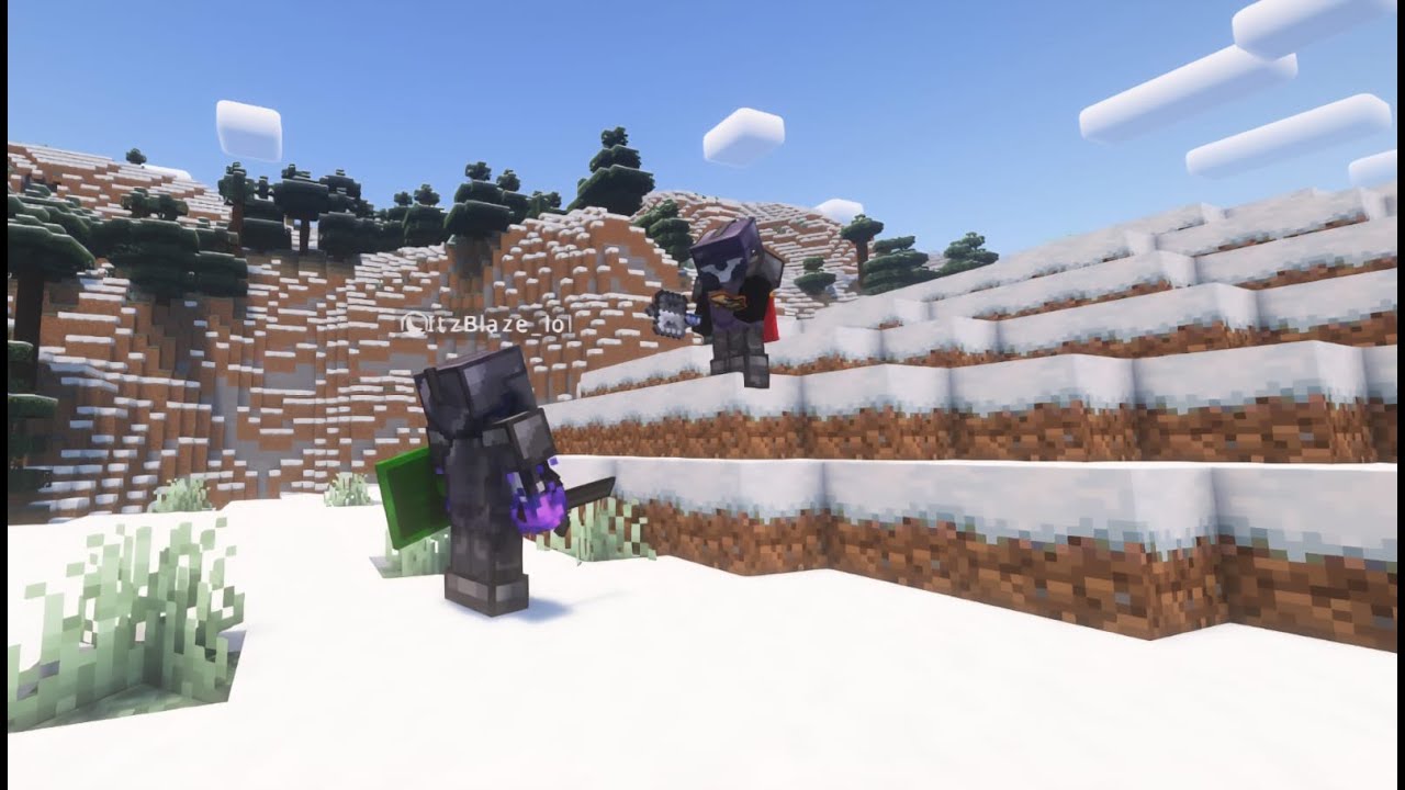 I fought a ytber with over 1k subs in a duel.. #minecraft #pvp #gaming #fighting 