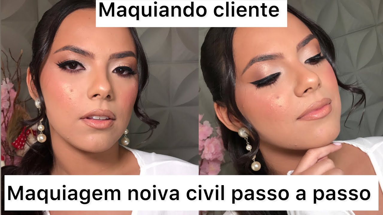 Maquiando cliente: maquiagem noiva civil passo a passo @dianasouza7132