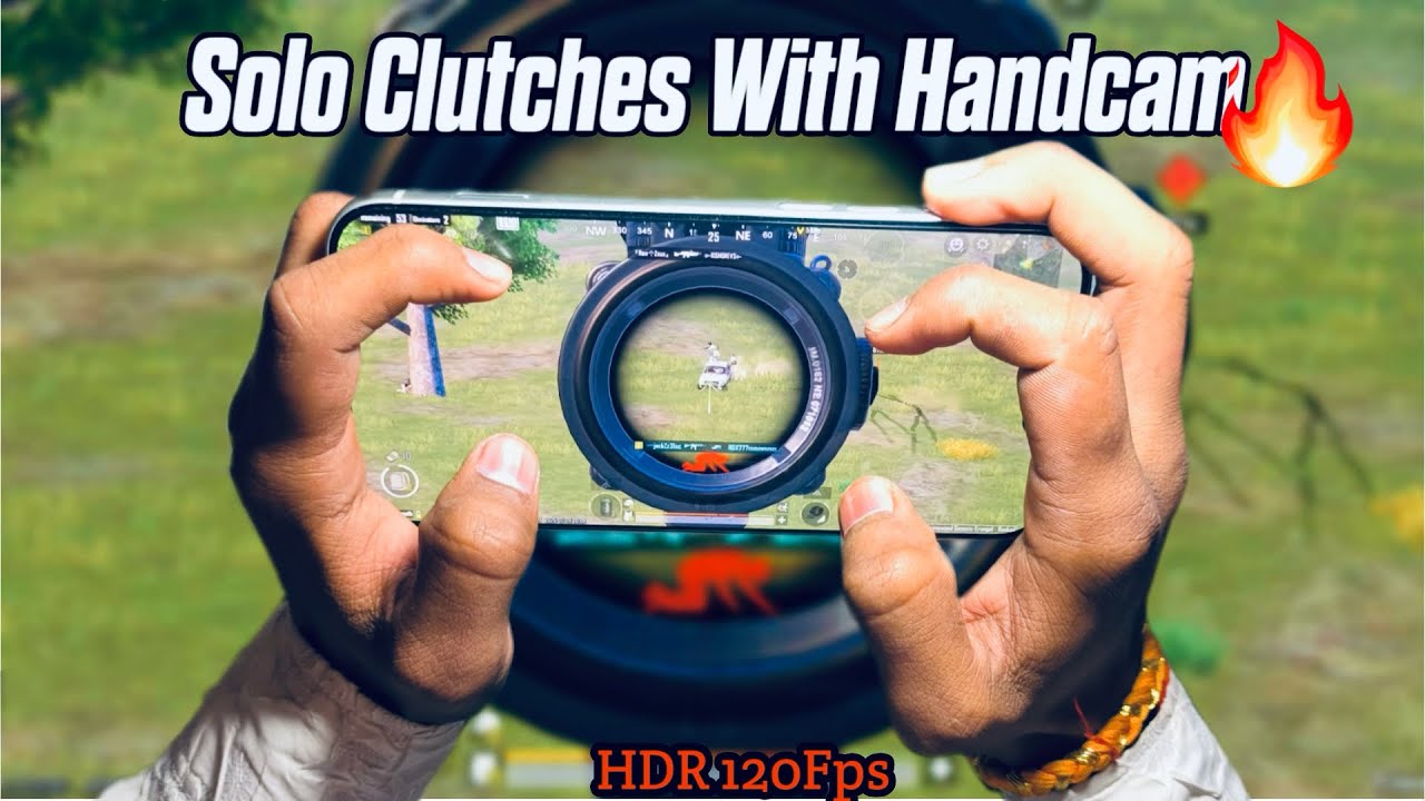 Best HANDCAM 4 Finger + Gyroscope 120fps 🔥 iPhone 17 Pro Max | BGMI/PUB……
