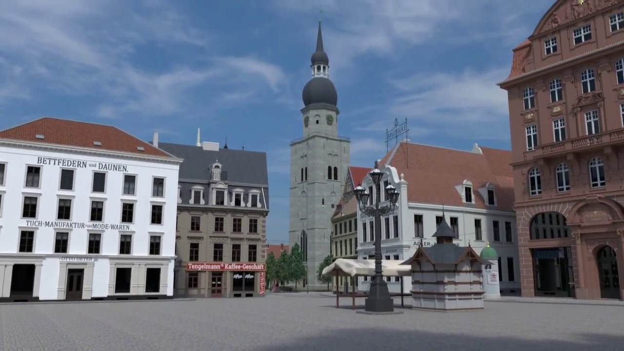 Dortmund - Markt und Reinoldikirche 1909