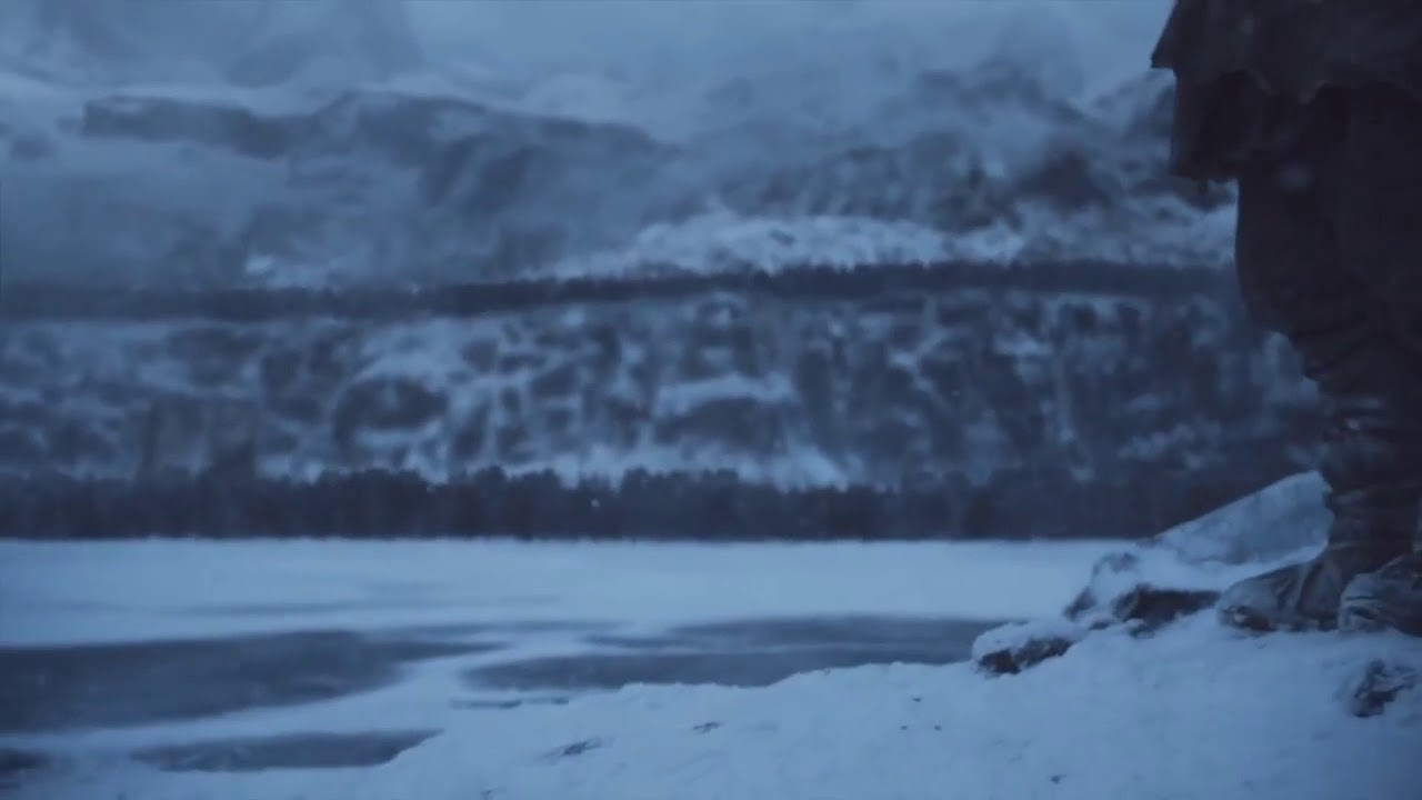 GOT 7X6 Battle of the frozen lake beric dondarrion cool flaming sword