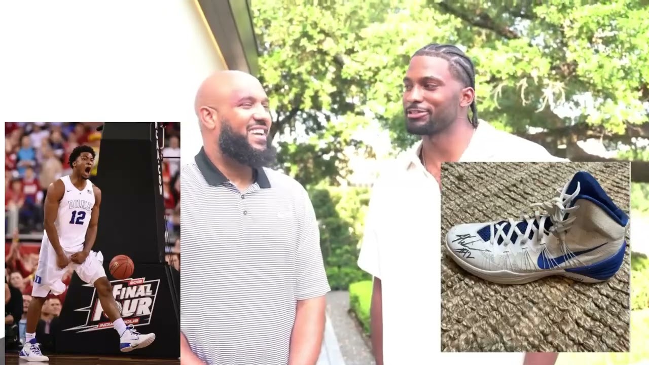 Justise Winslow talks about what shoes he played in at Duke. 