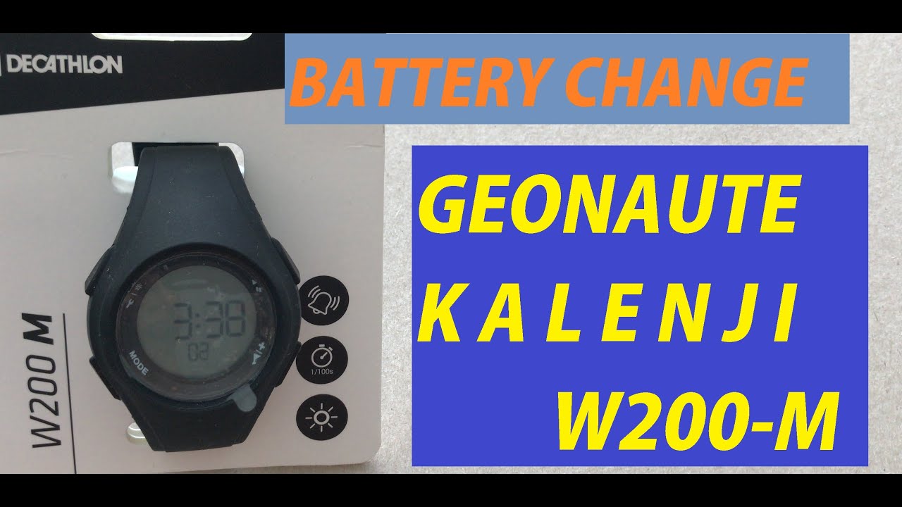HOW TO change the battery Decathlon's KALENJI W200-M GEONAUTE Battery replace
