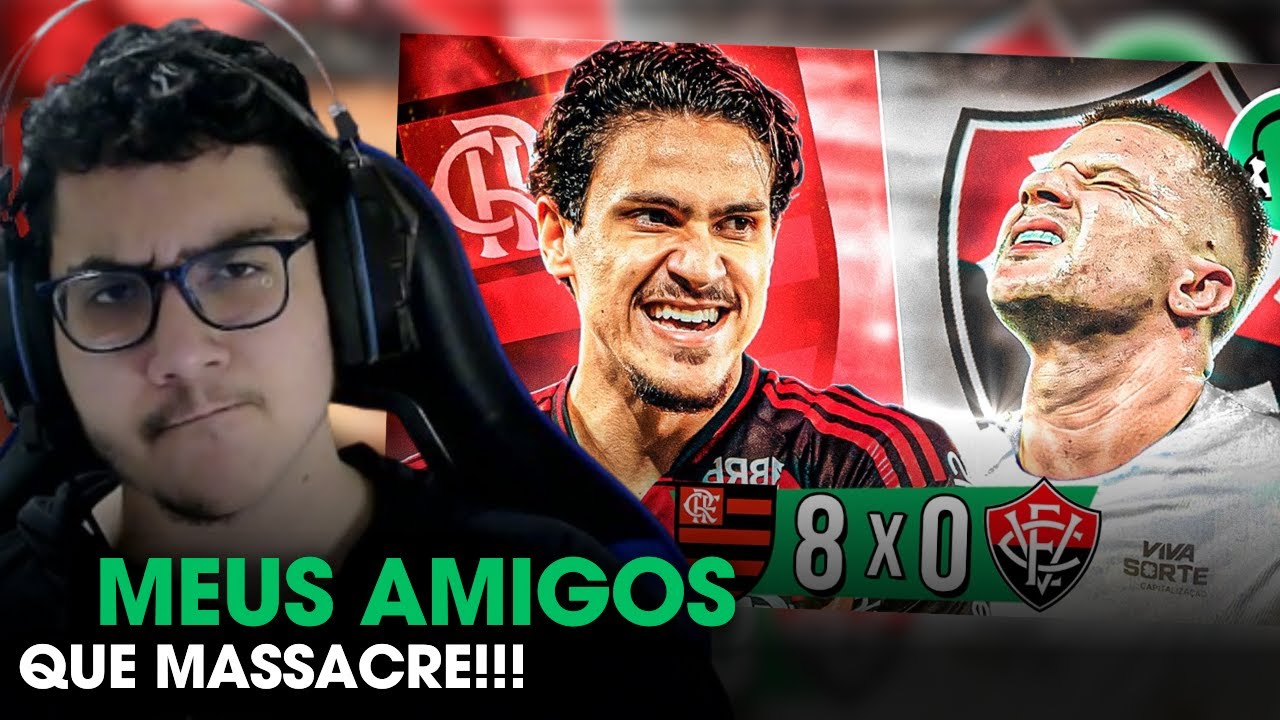 8x0 - FLAMENGO ATROPELA O VITÓRIA NUM JOGAÇO HISTÓRICO!!! | React Futparódias