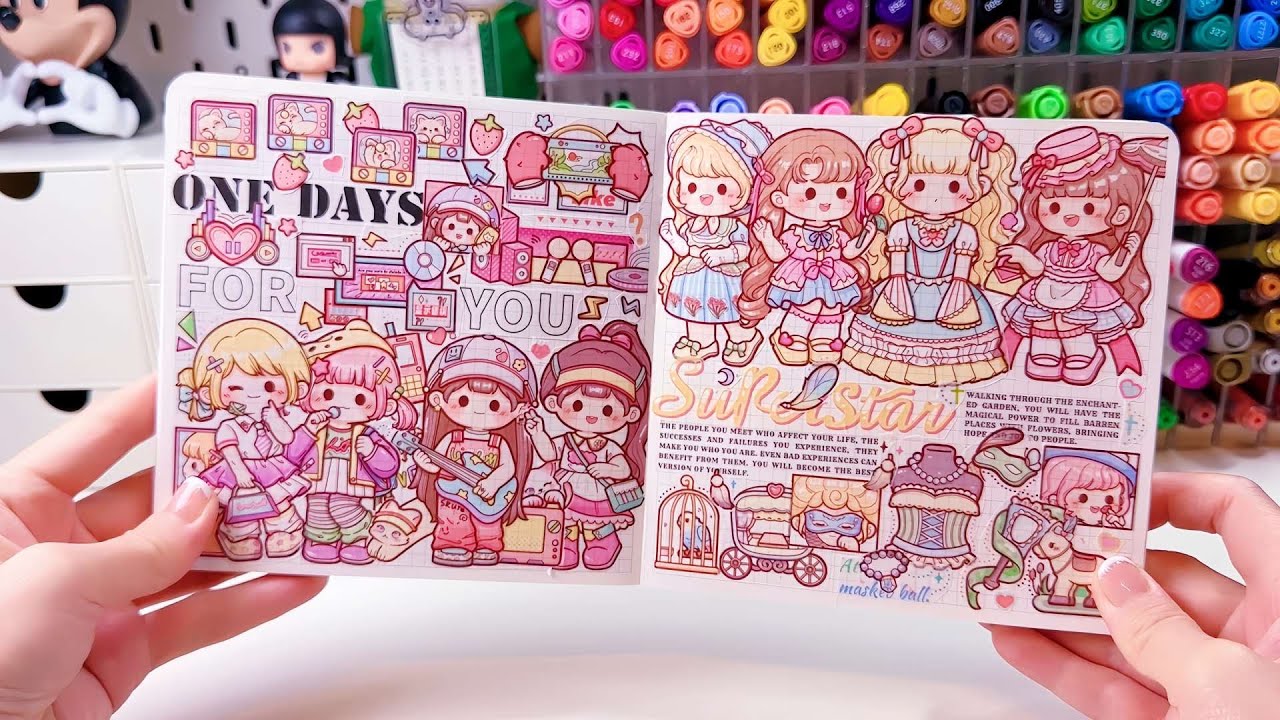 Справочник Губена Тирадо Millennium Girl DIY Набор коллажей Immersive и ASMR