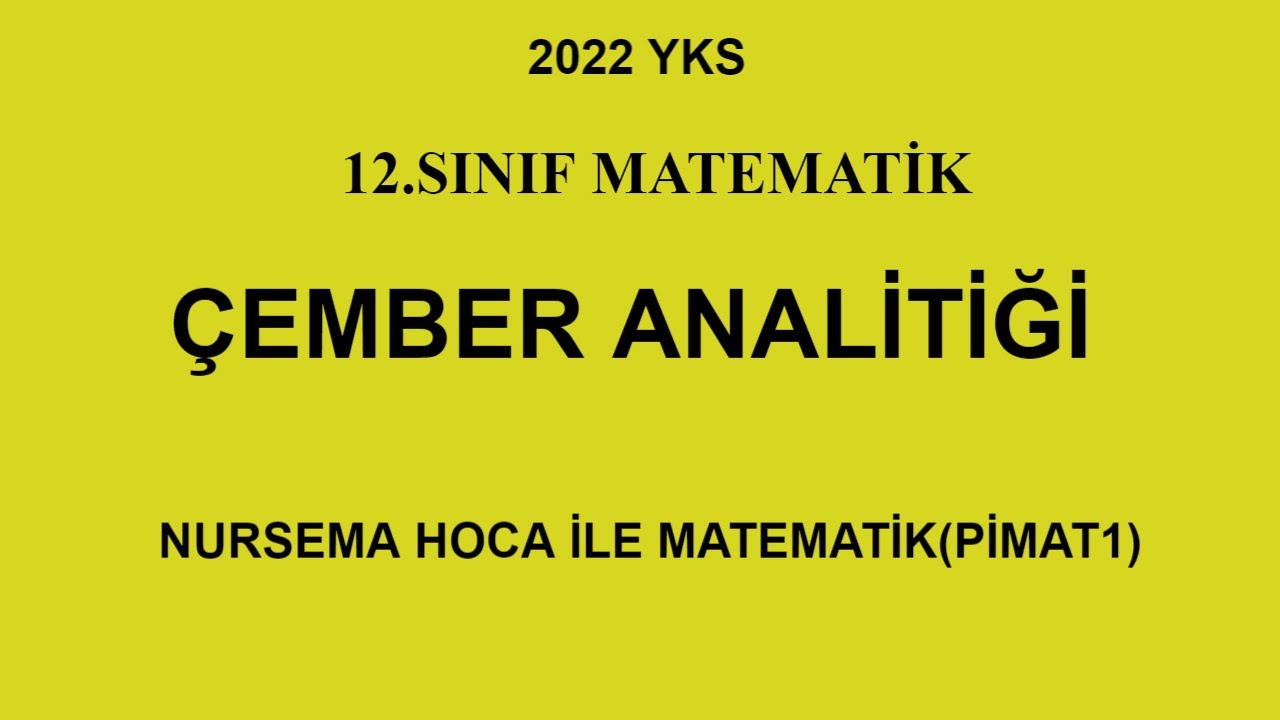 ÇEMBER ANALİTİĞİ#aytmatematik#geometri#yks2022
