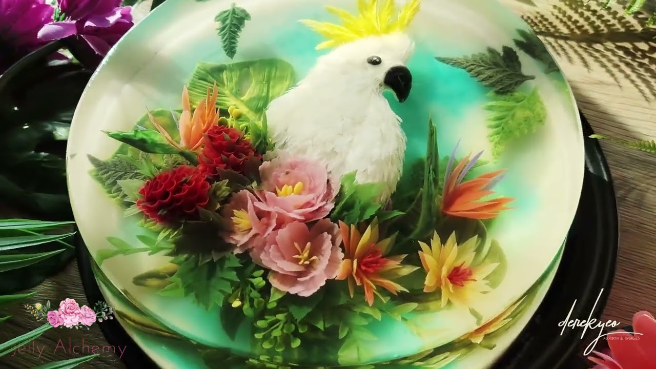 Tropical Paradise Cockatoo 3D Jelly