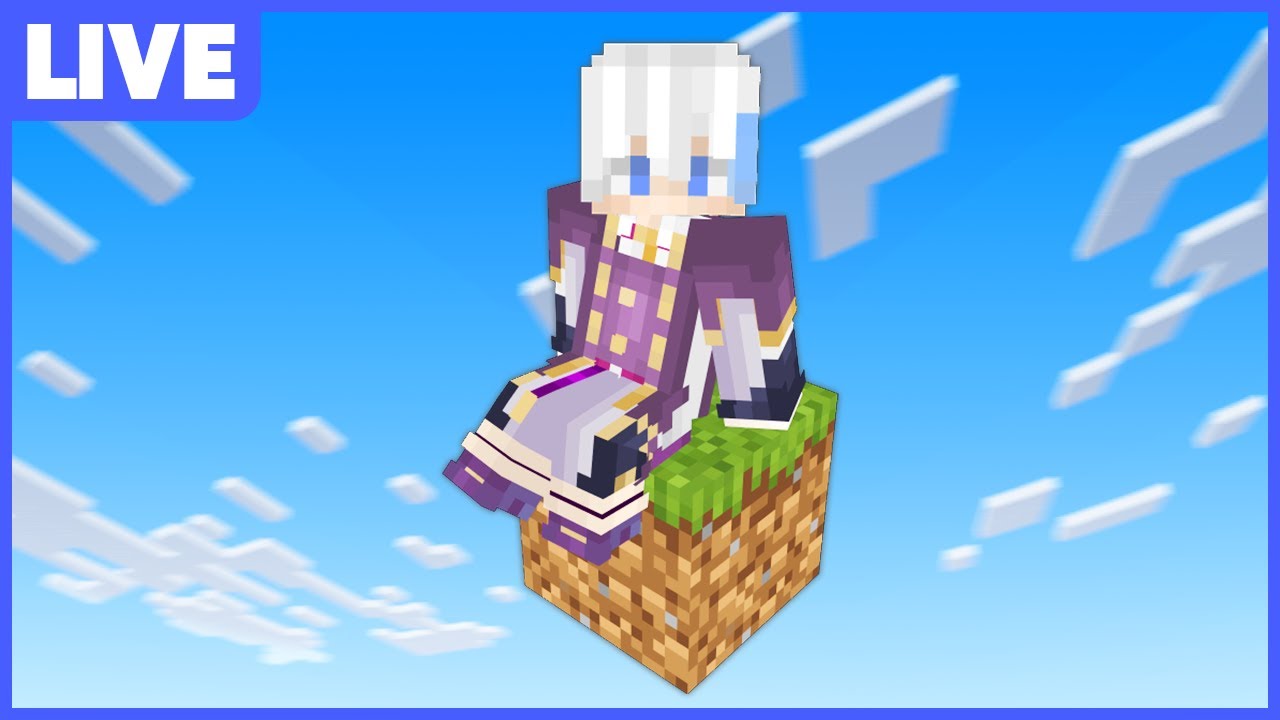 ワンブロックの世界でサバイバル【アツクラ】【マインクラフト】
