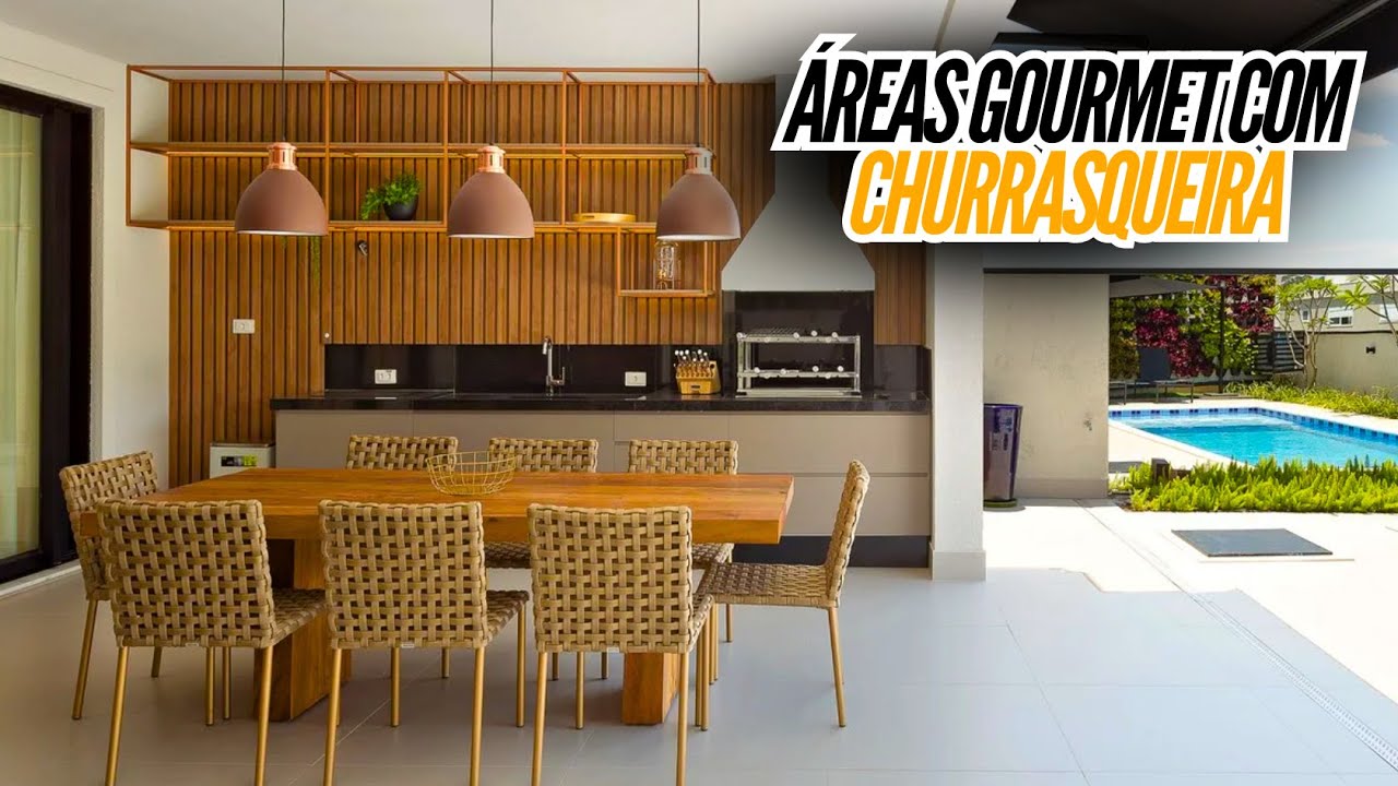 40 MODELOS DE ÁREAS GOURMET COM CHURRASQUEIRA PARA INSPIRAR SEU PROJETO
