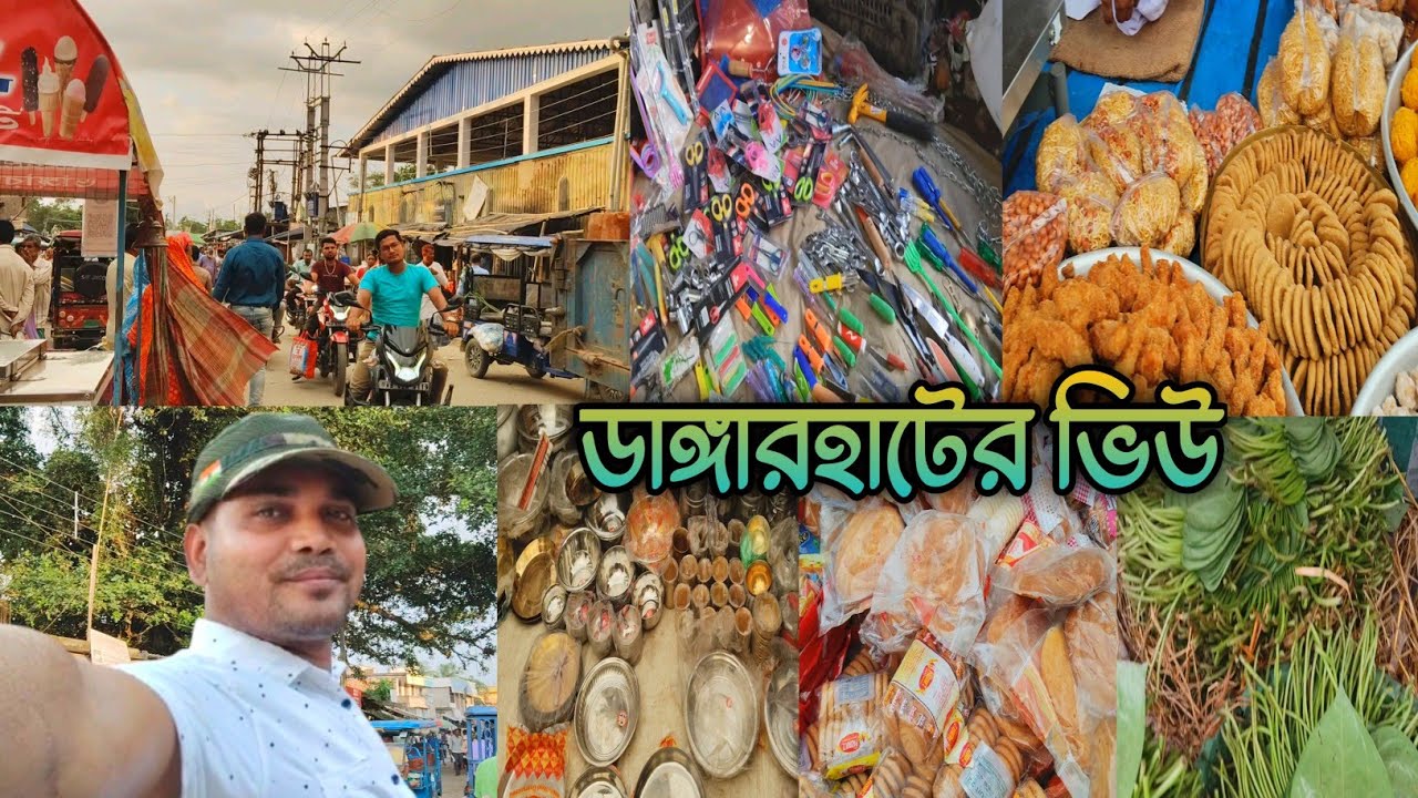 ডাঙ্গারহাট হাটের গ্রামীণ রঙ || মানুষ আর হাটের ব্যস্ততা || Weekly Village Market Vlog | Ashadul Vlogs