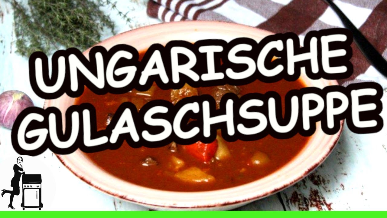 Kräftige Ungarische Gulaschsuppe mit Kartoffeln
