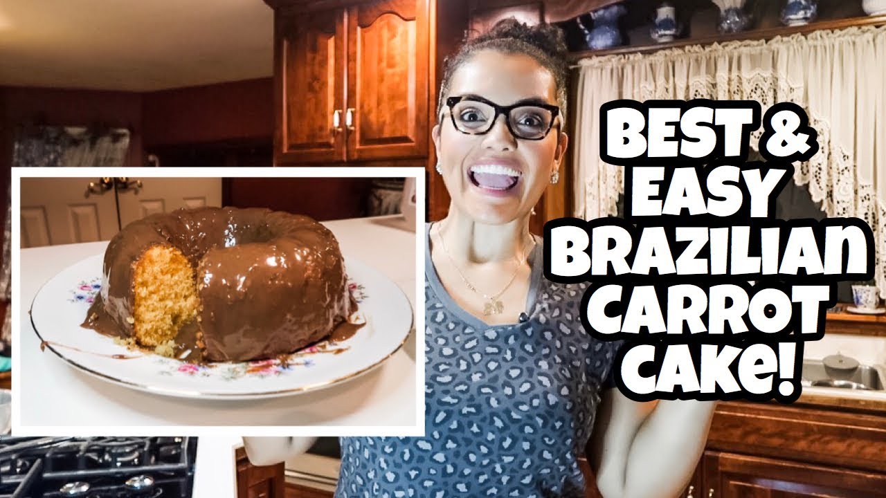 BEST & EASY BRAZILIAN CARROT CAKE // BRIGADEIRO TOPPING// LIFEWITHLO
