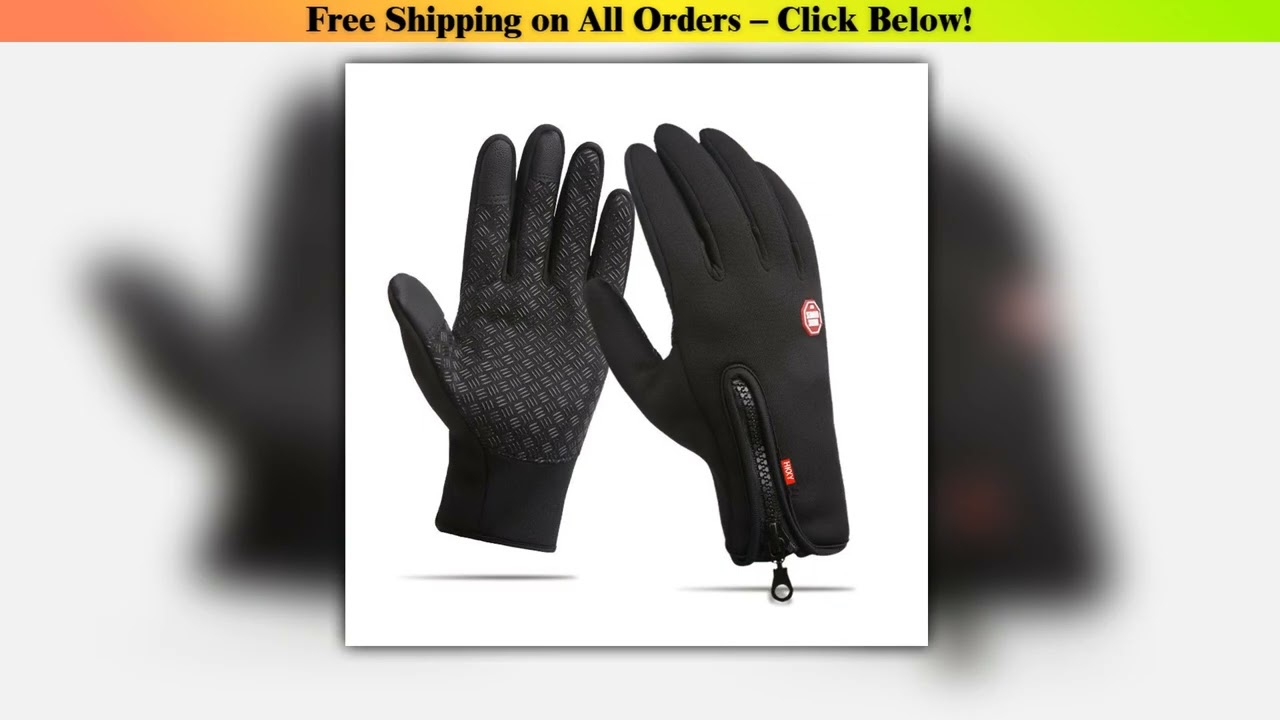 Motorcyclist Men's Cycling Gloves Women Biker Warm Winter Autumn Water-Repellent Thermal Gym