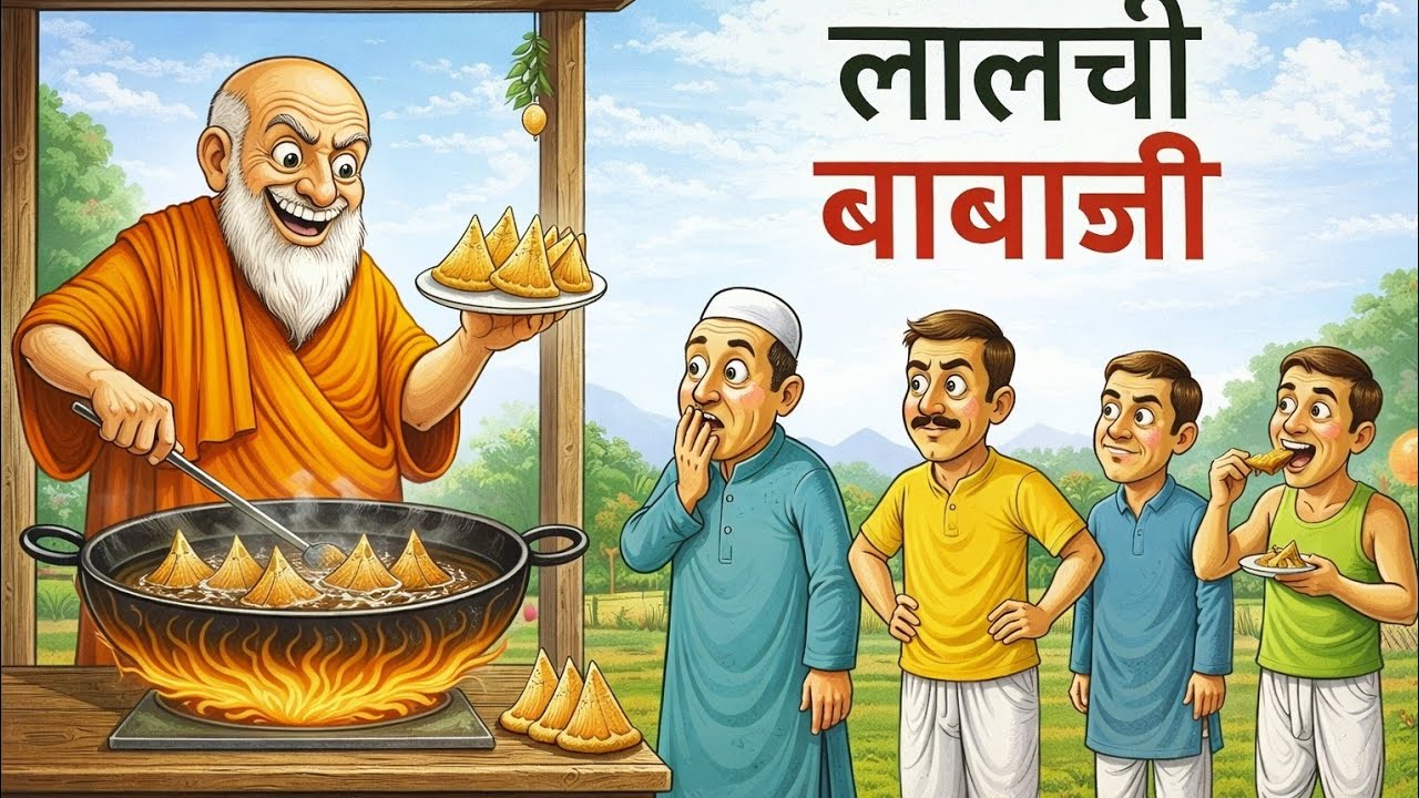 लालची बाबरजी | lalchi banarji  | Hindi Story | Hindi Moral Stories | Cartoon Story