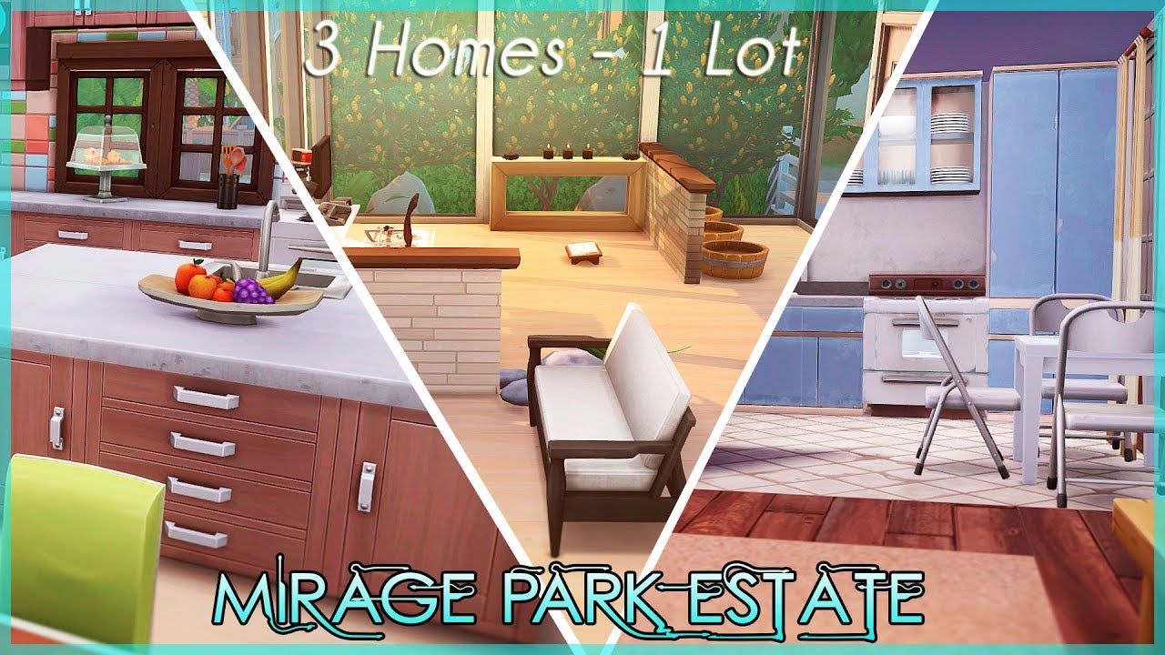 3 HOMES &ndash; 1 LOT | Mirage Park Estate | Sims 4 Speed Build | Get Famous | NO CC #2 Interior