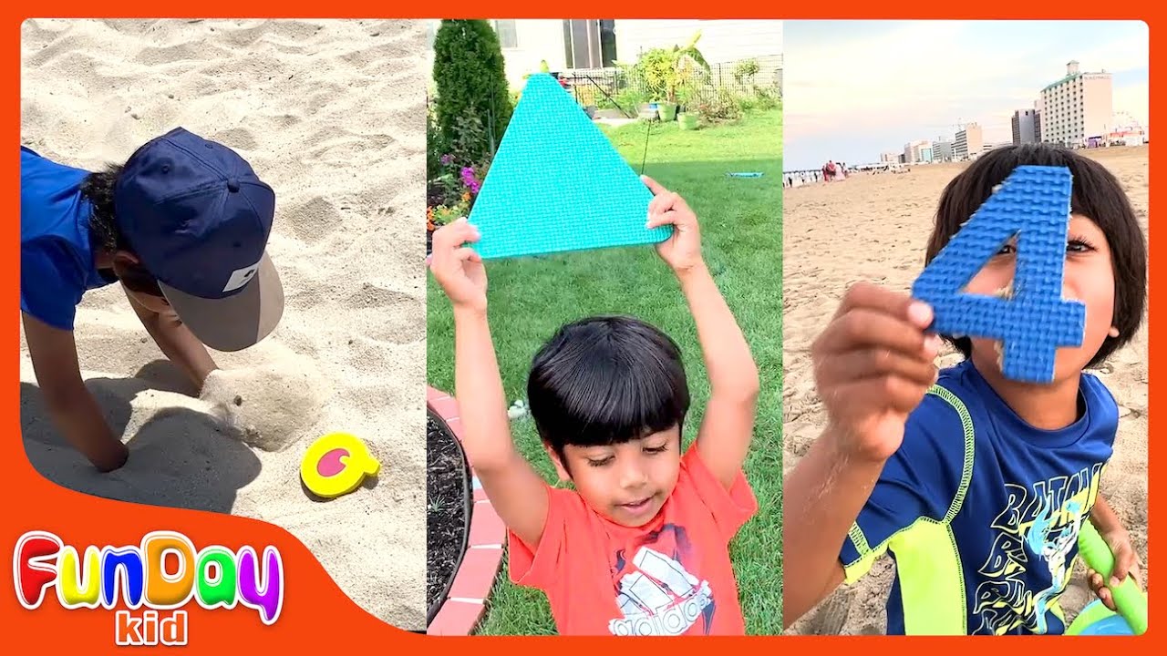 Alphabet Song | ABC MAT | Numbers | Shapes | Preschool Learning for Toddlers & Kids  - @FunDayKid