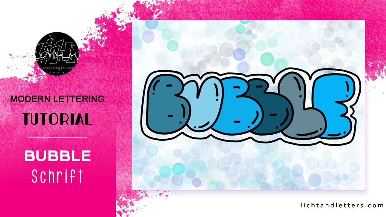 Bubbleschrift für Dein Handlettering