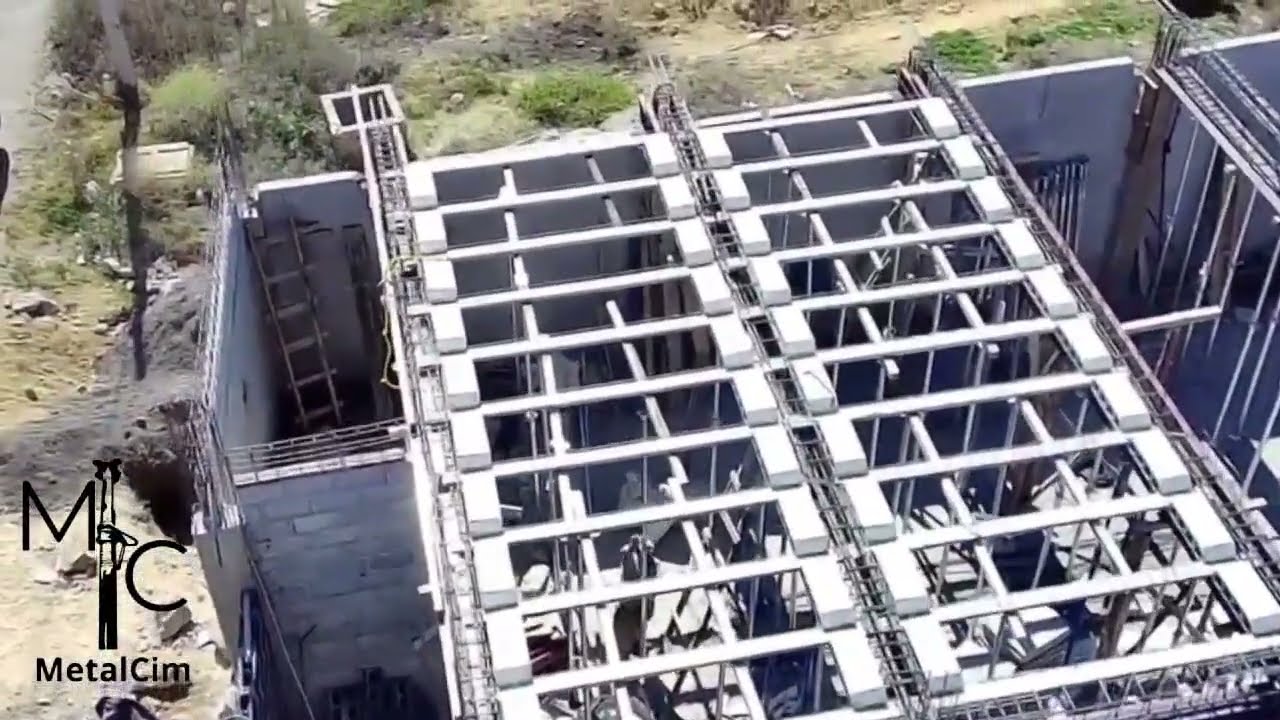 Cimbrando y apuntalando Losa de vigueta y bovedilla con cimbra metálica