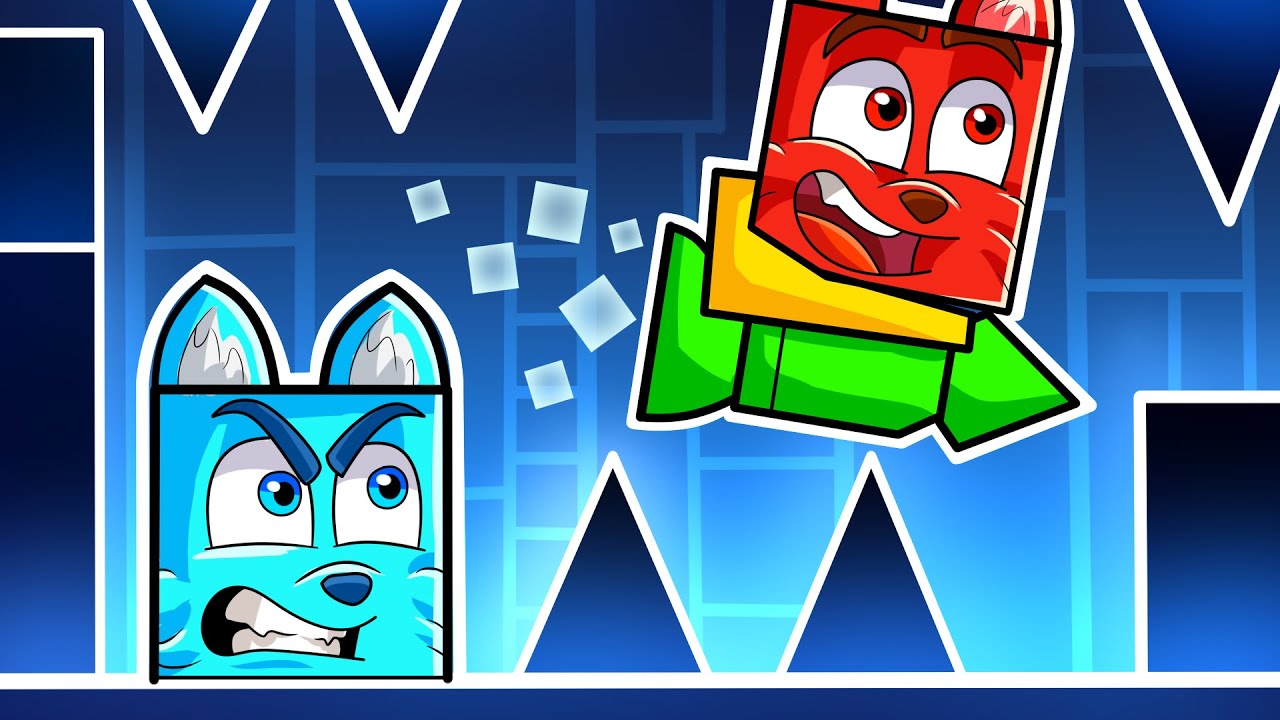 UDAJE NOOBA w GEOMETRY DASH a POTEM PRZECHODZE WSZYSTKIE POZIOMY!