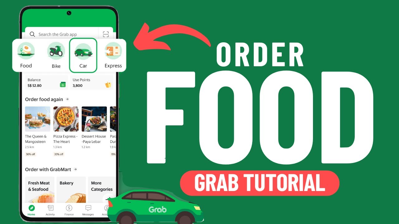 Как заказать еду через приложение Grab {ШАГ ЗА ШАГОМ}