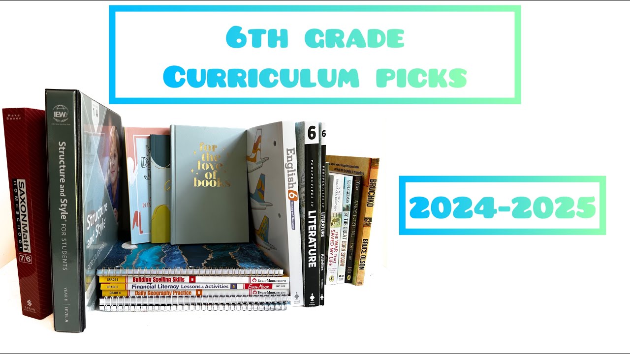 6th Grade Curriculum Picks//2024-2025 school year//Narrowing our focus on what matters most